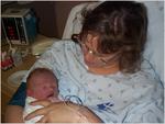 Beth and Hazen after the birth