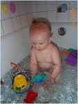 Hazen's first bath