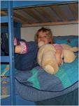 Laurel in her bunk-bed