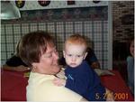 Aunt Judy and Hazen at the party